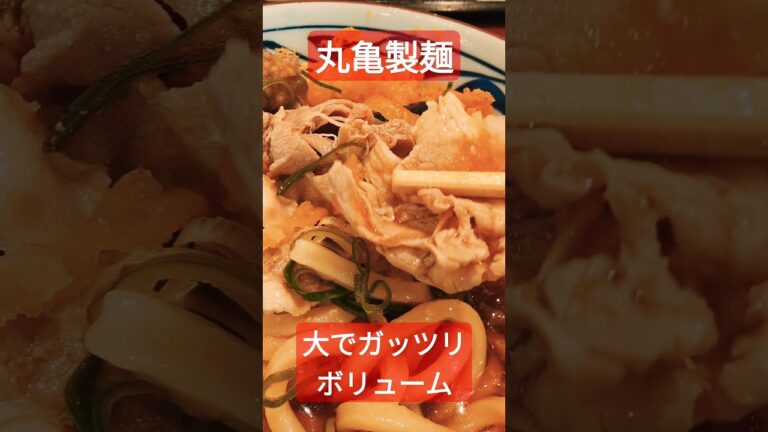 丸亀製麺で鬼おろし豚しゃぶぶっかけを食べる #udon #shorts