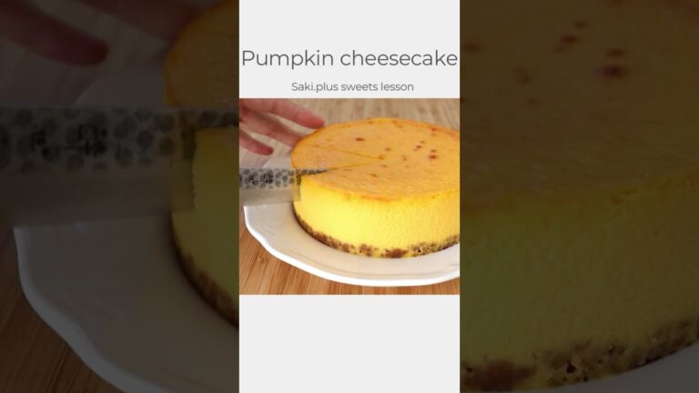 【かぼちゃのチーズケーキ】【Pumpkin cheesecake】の作り方 #sakiplus #お菓子作り #ハロウィン  #チーズケーキ