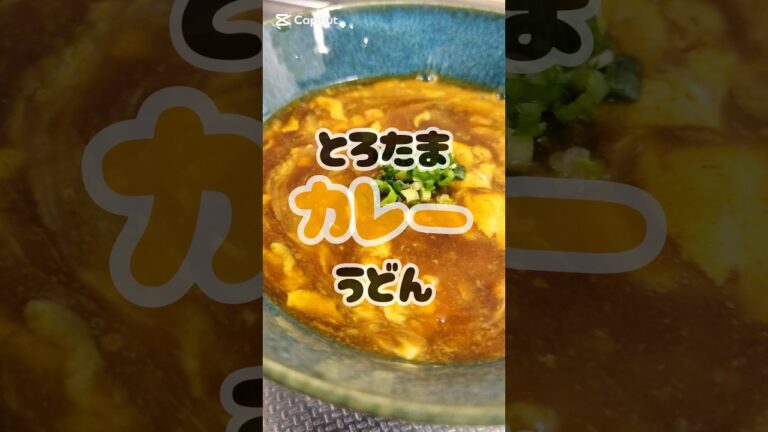 からだ温まる。とろたまカレーうどん🥢　#簡単レシピ #ズボラ飯
