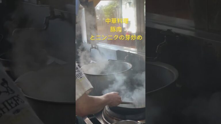 中華料理                                           豚肉とニンニクの芽炒め
