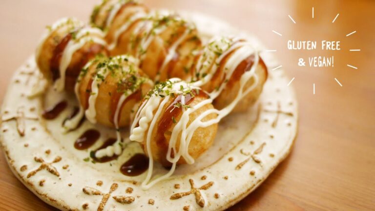 【完全食‼︎】米粉でお店の「カリッとろっ」を実現！たこ焼きの作り方(卵・小麦・ベーキングパウダー不使用) gluten free and vegan TAKOYAKI | morinokomepan