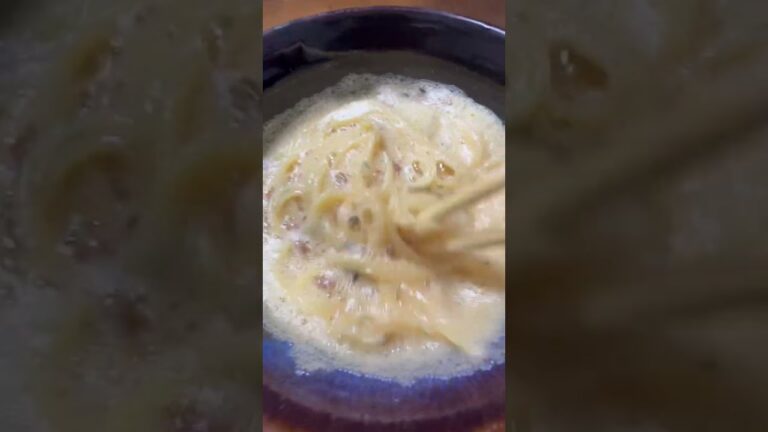 納豆と生卵と塩昆布パスタ　#shorts  #japanesefood