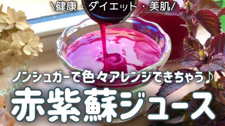 【健康・ダイエット・美肌が叶う‼︎】魔法のドリンク！　赤紫蘇ジュース　砂糖不使用で使い方色々♪  アレンジレシピも紹介してます　ｌ　一緒に食べ痩せしませんか？(*'▽'*)
