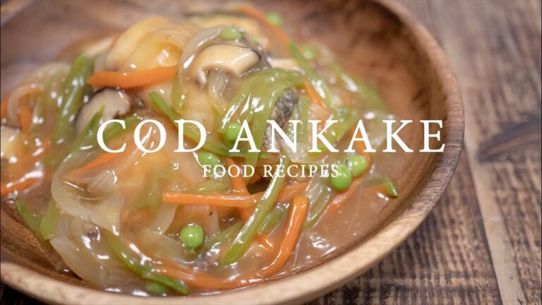 【料理】たらの野菜あんかけ【作り方】Cod Ankake