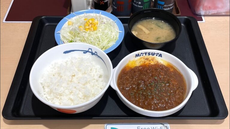 【松屋】玉ねぎとにんにくの絶品ソースをハンバーグにかけた新メニューが登場