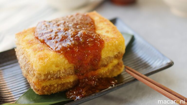 もっちりボリューミィ！ 麻婆だれの ミルフィーユ 豆腐カツの レシピ 作り方