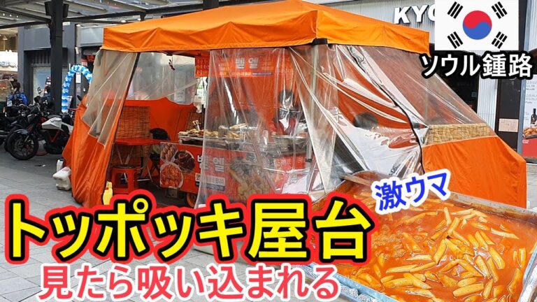 [韓国旅行] 絶対後悔しない トッポッキ屋台 ソウル鍾路(チョンノ)の懐かしい食堂 韓国食べ歩き