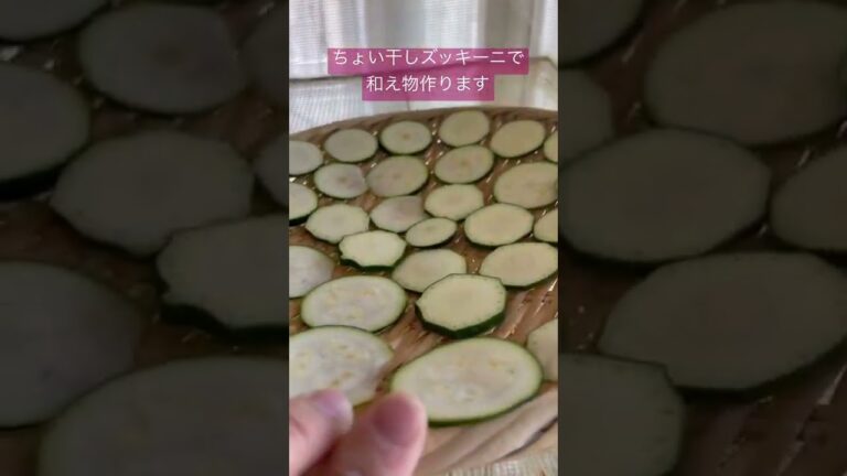 【発酵×干し野菜】ちょい干しズッキーニがあればすぐ出来る！レモンと塩麹和え♫#干し野菜 #塩麹 #shorts
