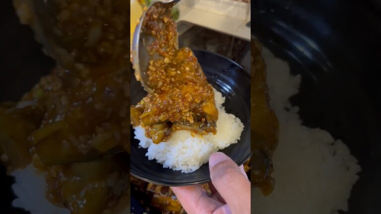 【男飯】暑い日に食べる麻婆茄子が美味すぎる #男飯 #asmr #麻婆茄子#shorts