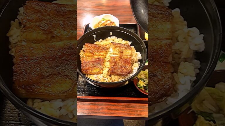 もう吉○家のうなぎには戻れない。心斎橋で35年愛され続けるうなぎ定食とは？【心斎橋・うな茂】#Shorts Eel Set Meal