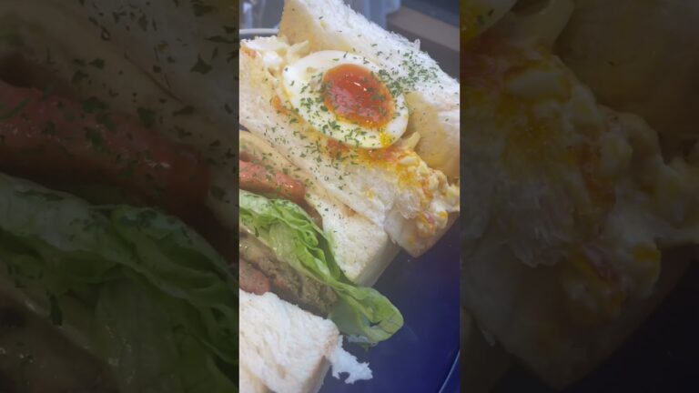 #野菜サンド #オーロラソース #チーズハンバーグ #たまごサンド #自炊#ハムレタスサンド #japan#japanesefood #パスタ