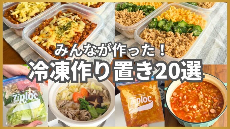 【総集編】殿堂入りから初心者向けまで！冷凍弁当・作り置きレシピ20選｜人気・節約・簡単ランキング【作業用】