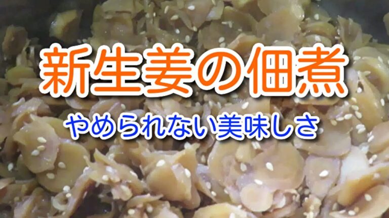 【ご飯がすすむ簡単レシピ】新生姜(しんしょうが)の佃煮