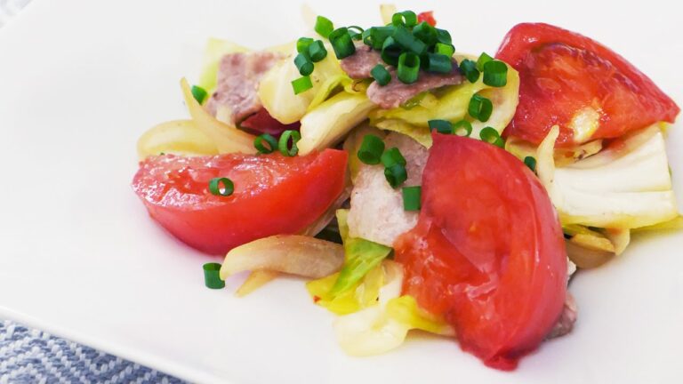 トマトとキャベツの炒め物