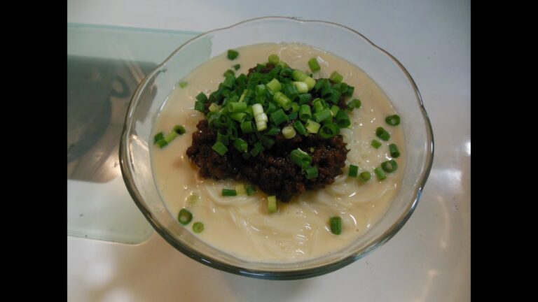 【具もスープも味噌】味噌豆乳冷やしそうめん【肉味噌最高】