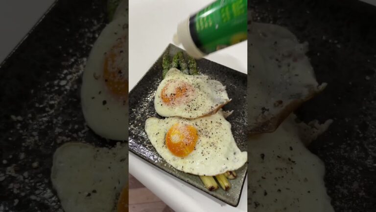 ダイエット生活39日目　#shorts #ダイエット #39日目 #アスパラ #卵 #粉チーズ #痩せる #料理 #レシピ #diet #cooking #男飯