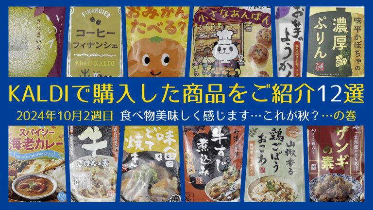 KALDIで購入した12の商品を紹介！2024年10月 2週目の新しいお買い物体験