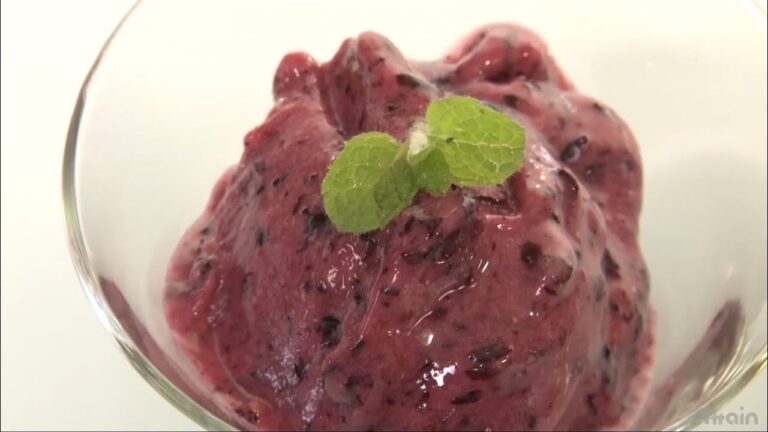 ブルーベリーとバナナのシャーベットスムージー✿日本の家庭料理【日本料理レシピTV】