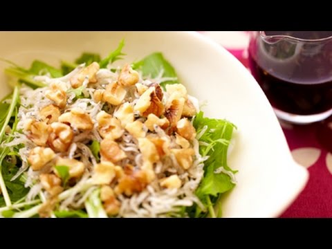 水菜とじゃこのサラダ