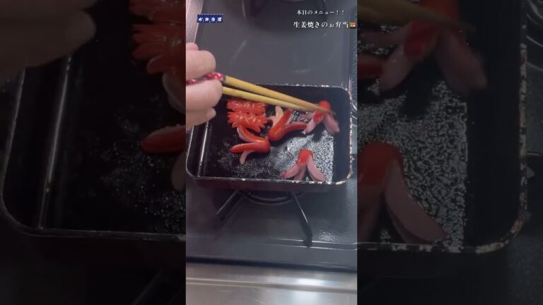 【お弁当屋】激ウマ!ご飯が進む❗️生姜焼きのぉ弁当🍱