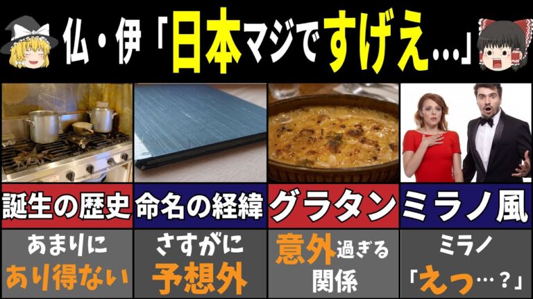 日本生まれの究極飯に海外感嘆！激熱ドリアのヤバすぎる秘密７選【ゆっくり解説】