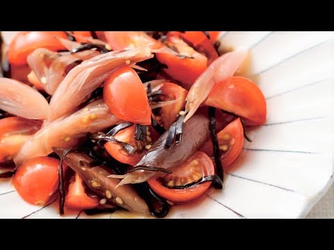ミニトマトとみょうがの塩昆布和えの作り方。│おいしい酢レシピ