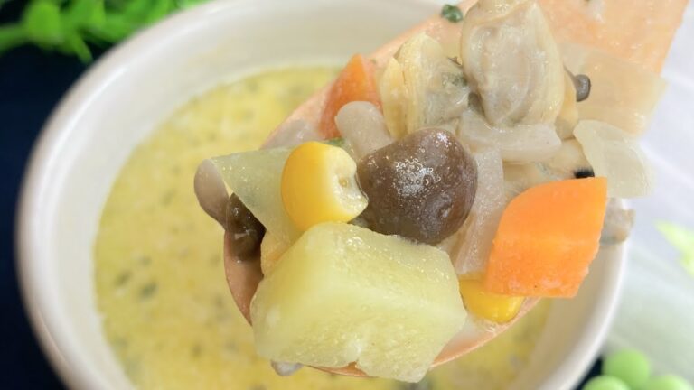 【１人前専用】−５kgやせた。市販品と比べてカロリー40％オフを実現した激うまクラムチャウダー #shorts