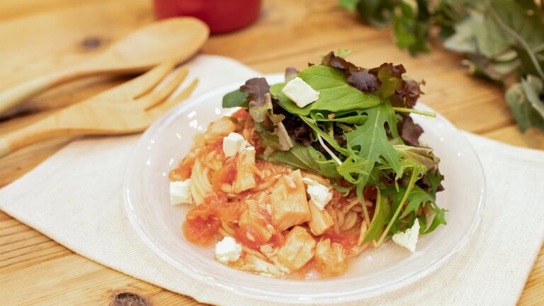 冷製トマトソースのサラダパスタ