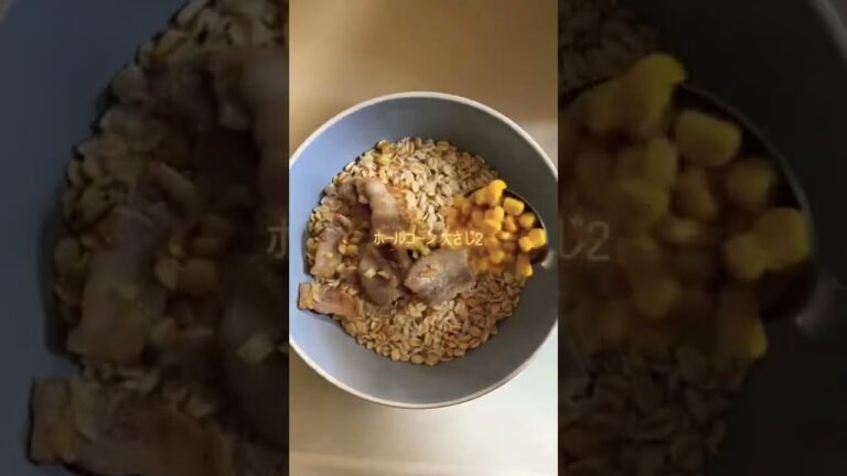 【食べて痩せる】オートミールで作る超ジューシーなペッパーランチ風『パラパラガーリックチャーハン』#野村星奈 #オートミール #チャーハン #簡単レシピ #ダイエット #diet #料理