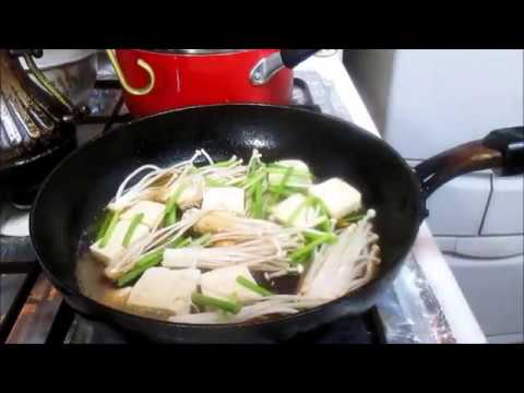 豆腐とキノコの卵とじ
