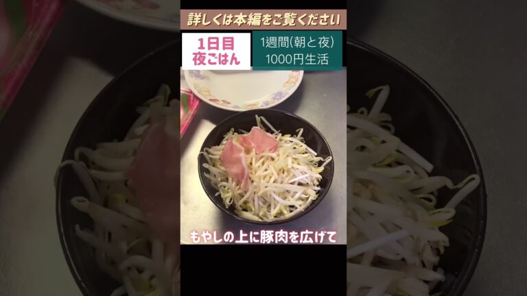 カレーうどん、豚肉ともやしのレンジ蒸し#もやし#節約#料理#ごはん#1人暮らし#自炊#1週間 #1000円#レシピ#献立#簡単#女#作り置き＃電子レンジ#shorts