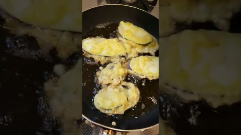 ナスばっかり天ぷらにするのだ😃