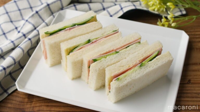 ハムときゅうりで作る「基本のハムサンド」のレシピ・作り方