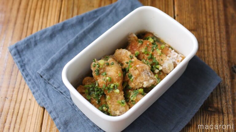 【作り置き】手羽元唐揚げのねぎぽん漬け