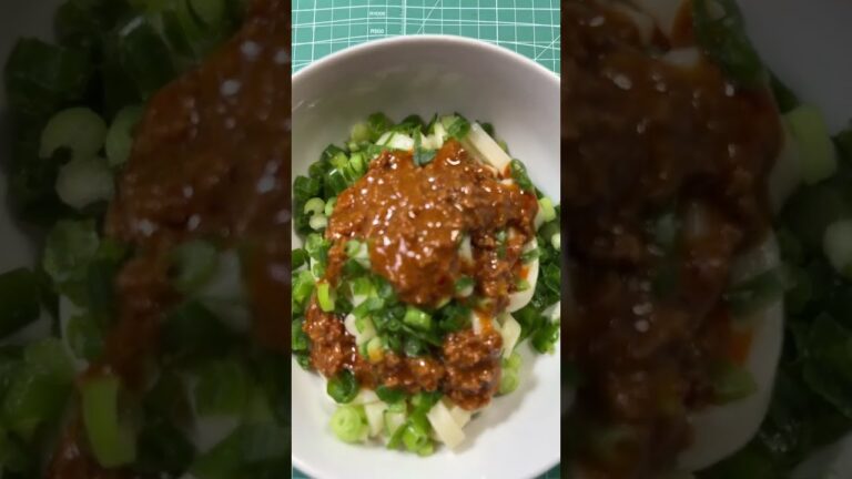【担々麵】具入り汁無し担々麺【うどん】