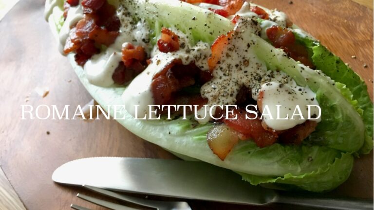 丸ごとロメインレタスサラダ　How to make Romaine Lettuce Salad