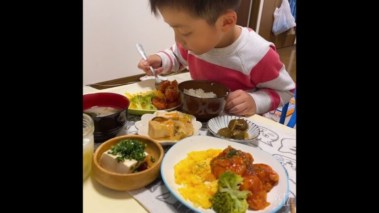 5歳児がケチャップエビチリ卵を食べたら