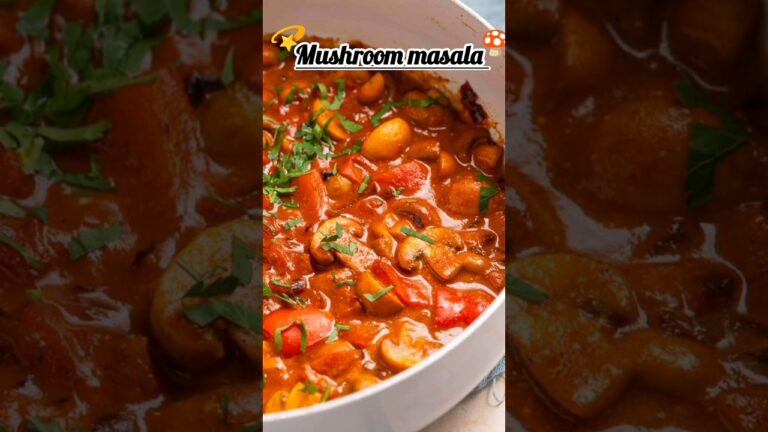 Mushroom masala | restaurant style mushroom recipe #shorts #ytshorts #cooking #explore #trending