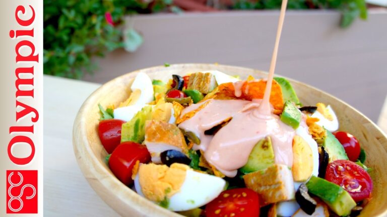 オリンピックの超簡単レシピ　タンドリーチキンのコブサラダの作り方