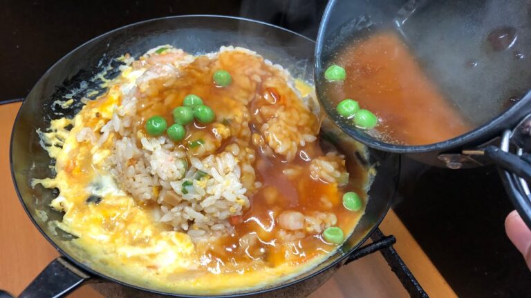 ただ欲望に従った『カニ玉エビチャーハン』を作ってハイボールをキメるだけの動画