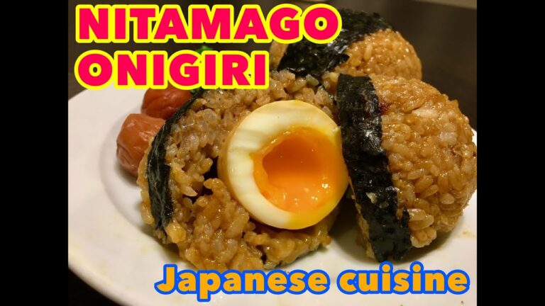 【Japanese cuisine】How to cook NITAMAGO ONIGIRI煮卵おにぎり