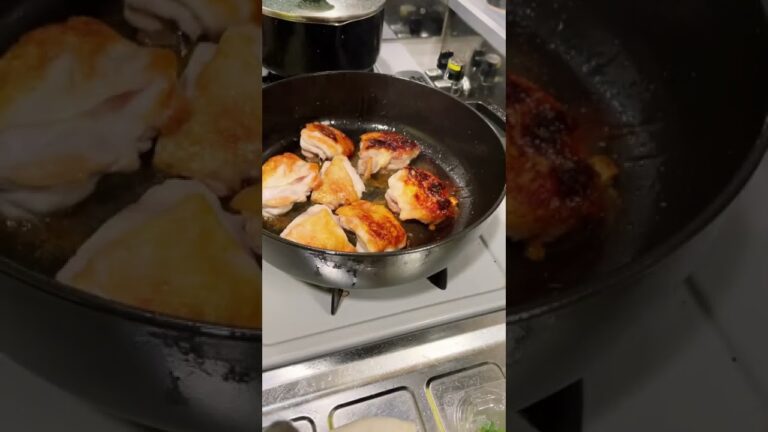 パリパリチキン玉ねぎソース#shorts #dinner #chicken