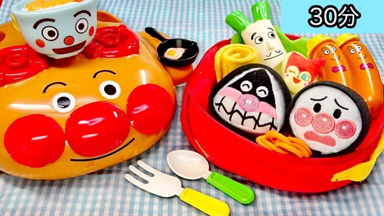 【大人気🌟お弁当動画】アンパンマン号キッチンでキャラ弁作り(#たまごmammy)メルちゃんのお料理教室