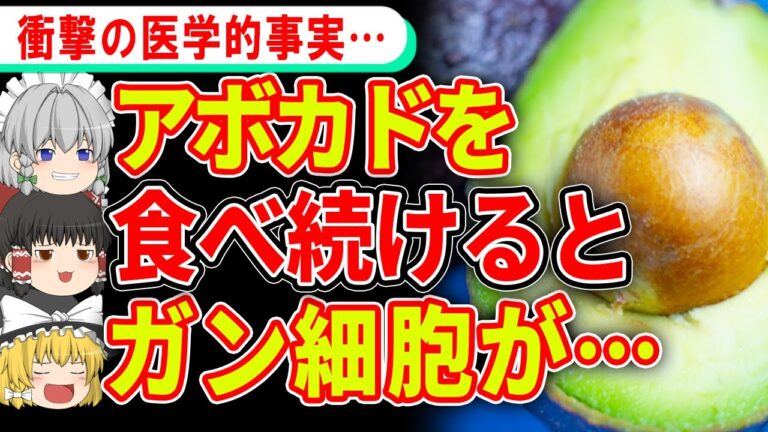 アボガドを食べ続けるだけで、ガンに驚きの効果があった…！【ゆっくり解説】