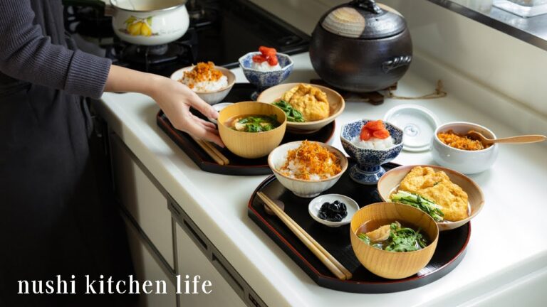 #82 おうちご飯と家庭菜園の2日間, じんわり和朝食と洋食の晩ご飯, Meals for two days off