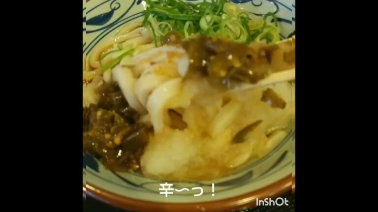 #三宮男飯 ！青唐おろしうどんやね、辛っ！、ウマッ！、青唐辛子パンチある、つゆはさっぱり、ゆず絞ってよりアッサリ、夏に最高、#青唐辛子 、#青唐おろしぶっかけうどん 、#三宮男飯 #丸亀製麺