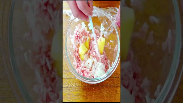 レンジで簡単！【ひき肉とじゃがいも煮込み】#shorts #料理 #簡単 #健康