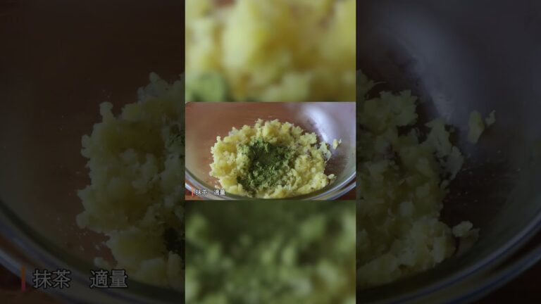 砂糖不使用＆レンチンで簡単おせち料理【抹茶いもきんとん】の作り方 #shorts