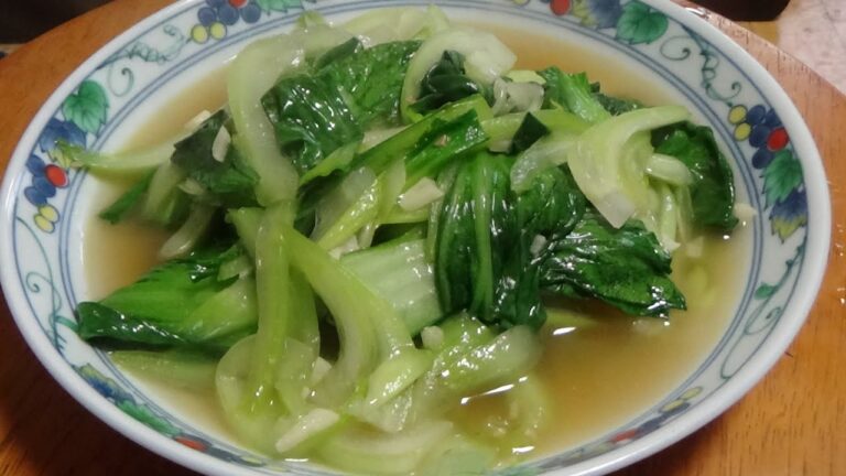 【台湾料理】チンゲン菜の青菜炒め　ほうれん草、空心菜にも