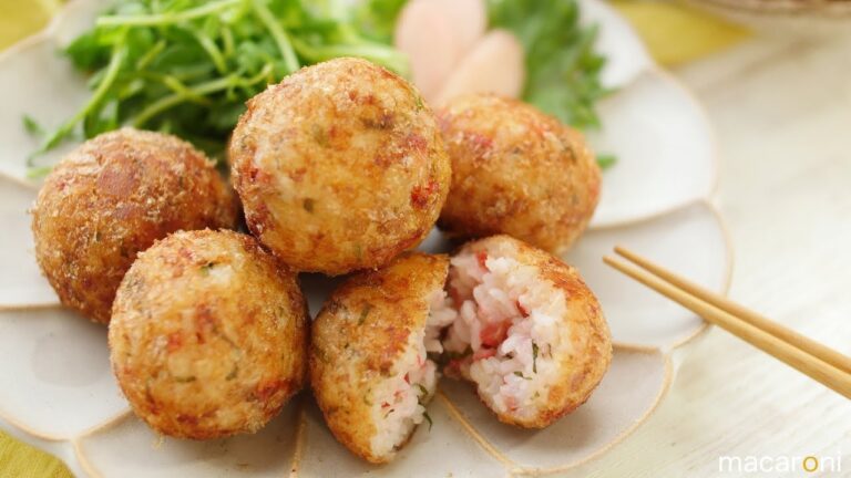 ごはんが大変身！ 梅 おかかの カリカリ ライス コロッケ のレシピ 作り方